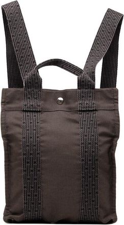 Herm&egrave;s Pre-owned Hermes Canvas Herline Backpack PM Unisex ZWMOD0VFP3TTJR46