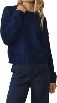 Bella Dahl Drop Shoulder Sweater In Eclipse Blue