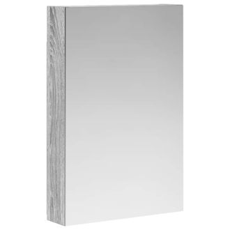 vidaXL Armario Con Espejo De Ba&ntilde;o Gris Sonoma 40 X 10,5 X 60,5 Cm Vidaxl