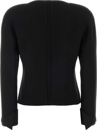Chlo&eacute; Virgin Wool Crepe Blazer - Black
