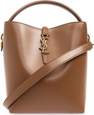 Saint Laurent LE 37 leather tote bag - women - CALFSKIN/Suede - OS - Brown