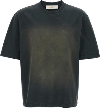 Golden Goose Black Used Dyed Cotton T-shirt