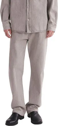 A Gold E 90s Mid Rise Loose Straight Leg Jeans in Digital Md Grey at Nordstrom, Size 29