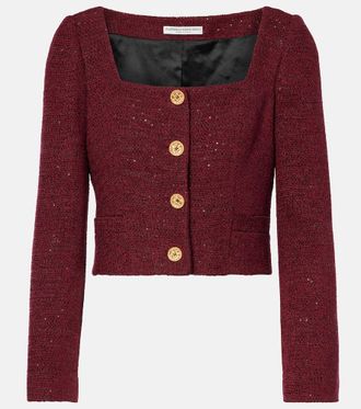 Alessandra Rich Sequined tweed jacket
