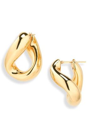 Bottega Veneta Prisma Chain Earrings in 8120 Yellow Gold at Nordstrom
