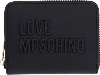 Love Moschino Jc 5502Pp 1Ple 0000 Portemonnee - Dames - Portefeuilles - Zwart - ONE Size - Leer - Accessoires