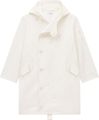 Courr&egrave;ges stretch-cotton hooded parka - men - Cotton/Elastane - M - Neutrals