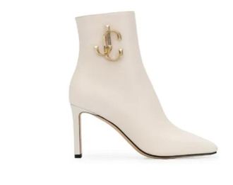 Jimmy Choo London Cream Minori Boots Size 36.5