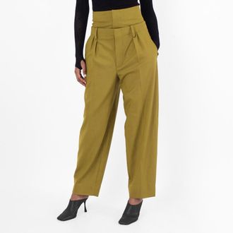 Victoria Beckham Double Waistband Trousers, Brand Size 4 ( US Size 0 )