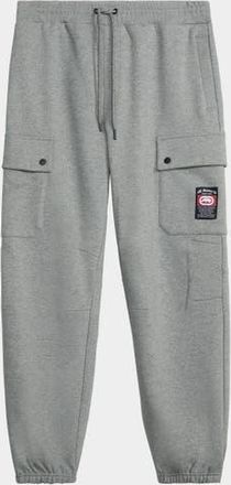 Ecko Cargo Pocket Fleece Joggers in Heather Grey at Nordstrom, Size Large X 30