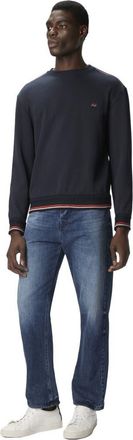 Missoni Crew Neck Sweatshirt With Knit Embroidery And Logo in Blue at Nordstrom, Size Xxx-Large