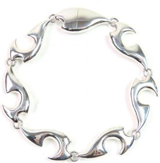 Bottega Veneta Silver Silver 925 Charm Bracelet (Pre-Owned)