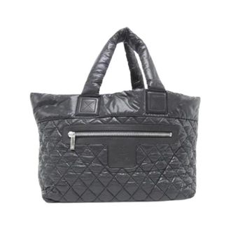 Chanel Pre-owned Tote Bags, female, Black, Size: ONE SIZE Pre-owned Vintage Nylon Tote