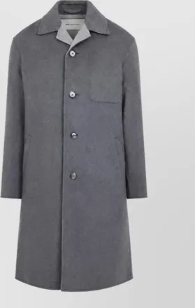 Ami wool cashmere single-breasted coat