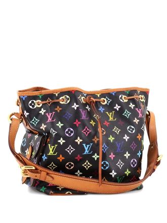 Louis Vuitton Petit Noe Handbag Monogram Multicolor bucket bag - Zwart