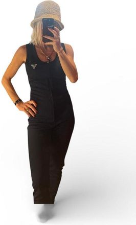 Prada Navy Blue Lycra Jumpsuit Size S