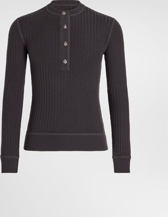 Dolce & Gabbana Serafino Virgin Wool Pullover - Man Sweaters And Cardigans Grey 46