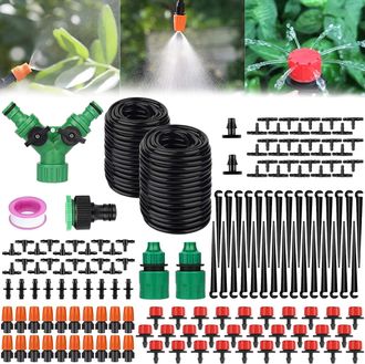 OEM Kit De Riego Autom&aacute;tico Por Goteo - 149 Piezas - Ideal Para El Riego Autom&aacute;tico De Jardines Y Plantas - Incluye Una Manguera De Riego Por Goteo De 30 