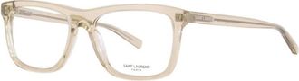 Saint Laurent Mens Yellow Square Eyeglass Frames SL481 003