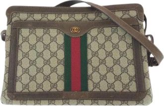 Gucci Pre-owned Cross Body Bags, female, Beige, Size: ONE SIZE Pre-owned Canvas gucci-bags