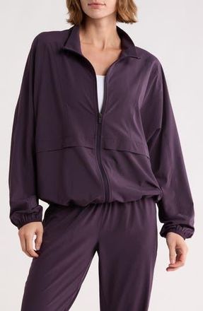 Zella Interval Zip Up Jacket in Purple Nebula at Nordstrom Rack, Size X-Small