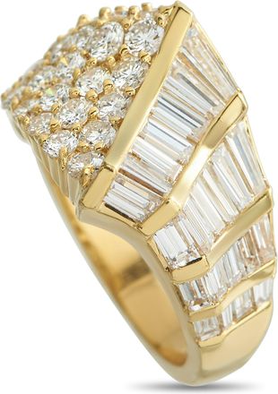 Luxury Bazaar 18K Yellow Gold 3.12ct Diamond Ring MF13-011626