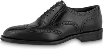 Louis Vuitton Graduate Lace Up Derby Shoes Black 1A9HD3