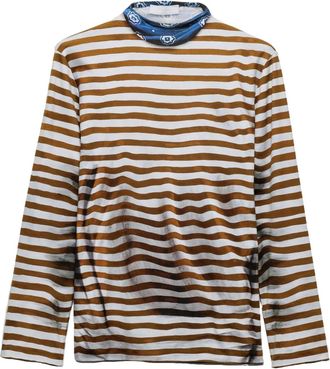 Prada Maglione in cotone a collo alto - Bianco