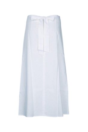 Toteme Womens Waist Skirt White Cotton Gonne