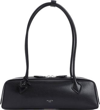 Alaia Black Le Teckel Goat Leather Shoulder Bag-Donna