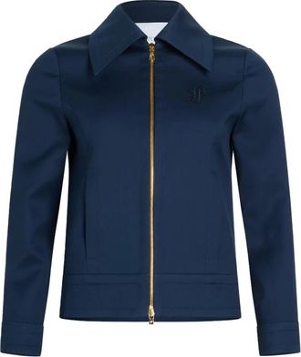 Patou Light Jackets, female, Blue, XS, Short Zipped Jacket