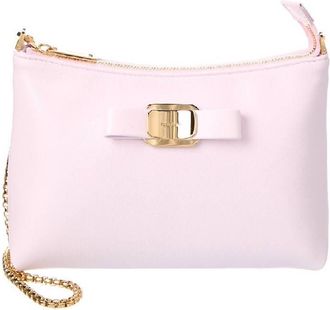 Ferragamo Logo-Plaque Mini Leather Shoulder Bag
