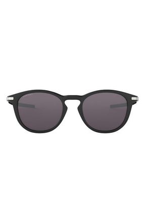 Oakley Prizm Pitchman 50mm Small Round Sunglasses in Black at Nordstrom