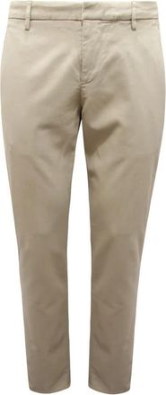Dondup Gestructureerde Gaubert Broek Made in Italy - Heren - Chinos - Beige - W36 - Broeken