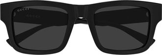 Gucci Sunglasses, male, Black, Size: 54 MM Square Sunglasses