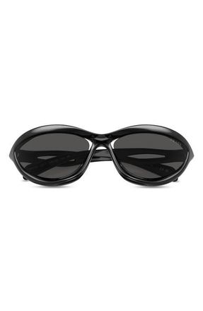 Prada 60mm Cat Eye Sunglasses in Black at Nordstrom