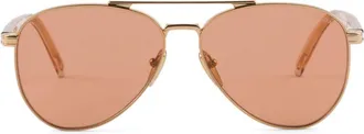 Prada pilot-frame sunglasses - men - Metal - One Size - Gold