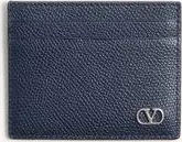 Valentino Garavani Valentino Garavani Vlogo Signature Cardholder In Grainy Calfskin Man MARINE UNI