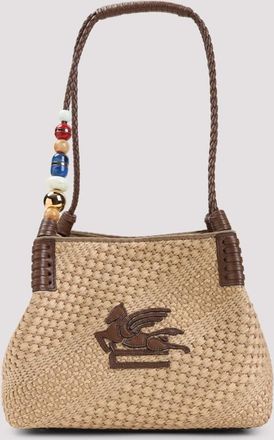 Etro Libra S Rafia Shoulder Bag