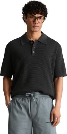 Marc O'Polo Denim Poloshirt MARC OPOLO DENIM, Herren, Gr. XXL, broken graphite, Strick, Obermaterial: 100% Baumwolle, regular fit normal, Rippb&uuml;ndchen, Shirts Poloshirt