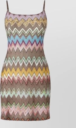 Missoni zigzag mini beach cover up dress