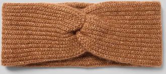 Christian Berg Stirnband mit Knoten-Detail in Cognac, Größe 1