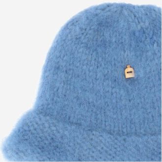 Myssyfarmi Womens Light Blue Wool Bucket Hat Finnshep