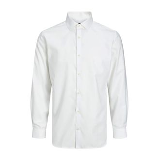 Jack & Jones Klassiek Wit Overhemd voor Pak - Heren - Zakelijke Overhemden - Wit - S - Katoen - Overhemden