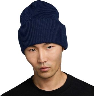 Nike Effen omgeslagen muts (Middernacht marine)