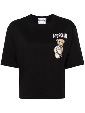 Moschino Teddy Bear T-shirt met teddybeerprint - Zwart