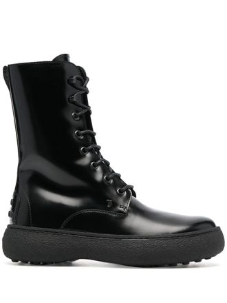 Tod's Gelakte veterschoenen - Zwart