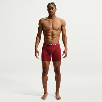 Nike Mens Ultra Comfort Dri-FIT Long Boxer Brief (3-Pack) in Black | KE1263-601