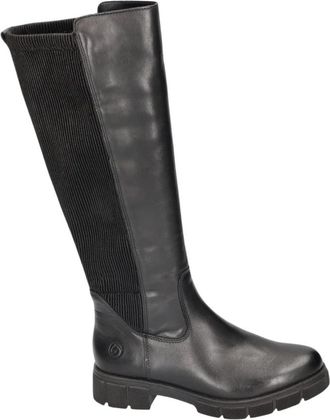 Remonte D2S74-00 Hoge Laars - Dames - Hoge Laarzen - Zwart - 40 EU - Leer - Schoenen