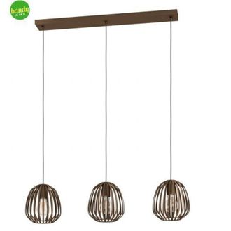 Eglo Lampada a sospensione ESPINAL Eglo 3xE27 in acciaio color bronzo